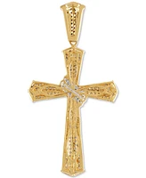 Diamond Cluster Cross Pendant (1/2 ct. t.w.) in 10k Gold