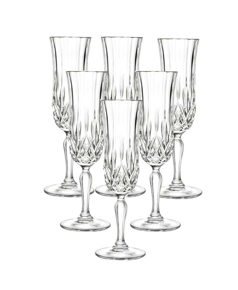 Rcr Opera Crystal Champagne set of 6