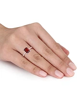 Garnet (2-1/8 ct.t.w.) and Diamond (1/10 Ring 10k Rose Gold