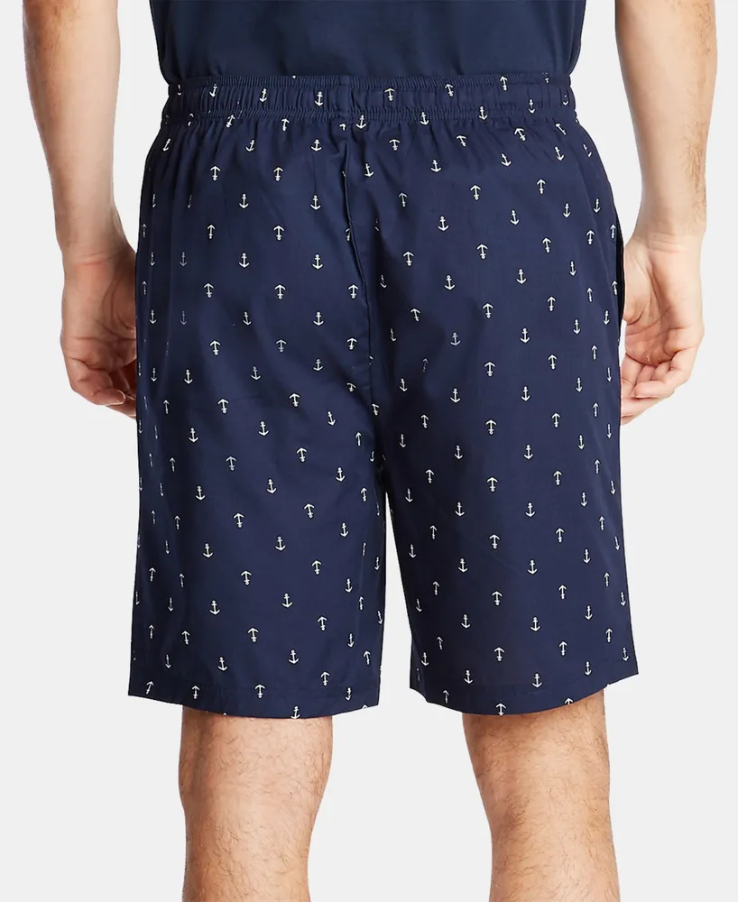 Nautica Men's Cotton Anchor-Print Pajama Shorts