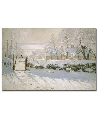 Claude Monet 'The Magpie, 1869' Canvas Art - 32" x 22"