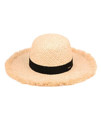 Epoch Hats Company Raffia Straw Raw Edge Floppy Hat