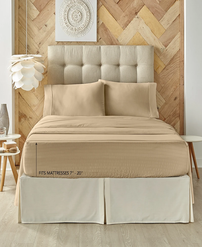 J Queen New York Royal Fit 300 Thread Count 100% Cotton -Pc. Sheet