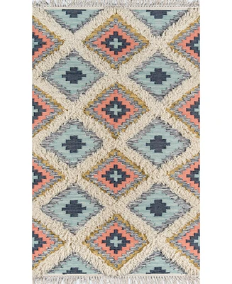 Novogratz Indio Ind-2 Multi 2'3" x 7'10" Runner Area Rug