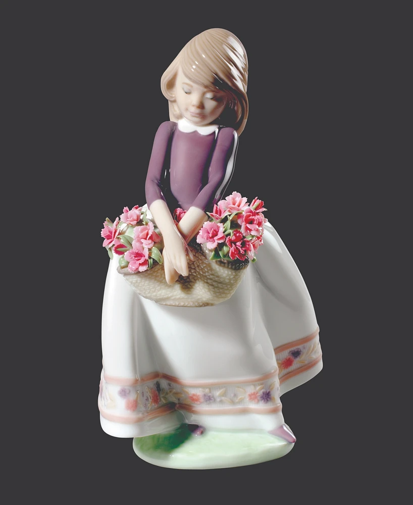 Lladro May Flowers Girl Figurine