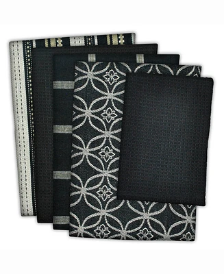 Assorted Dishtowel and Dishcloth, Set of 5