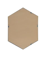 Kate and Laurel Rhodes Framed Hexagon Wall Mirror - 22" x 31"