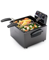 Presto Dual Basket Immersion Element Electric Deep Fryer