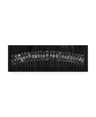 Ethan Harper Antique Typewriter Bars Canvas Art - 37" x 49"
