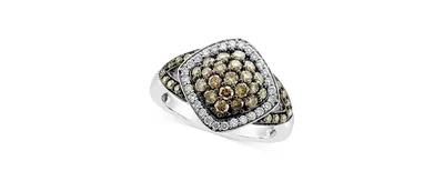 Le Vian Chocolate Diamond (3/4 ct. t.w.) & Vanilla Diamond (1/5 ct. t.w.) Ring in 14k White Gold
