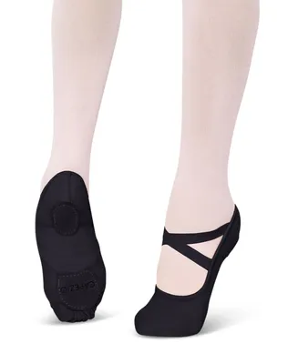 Capezio Girls Hanami Canvas Ballet Shoe Light Pink