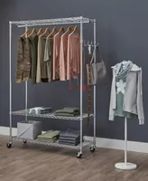 Trinity 3-Tier Rolling Garment Rack