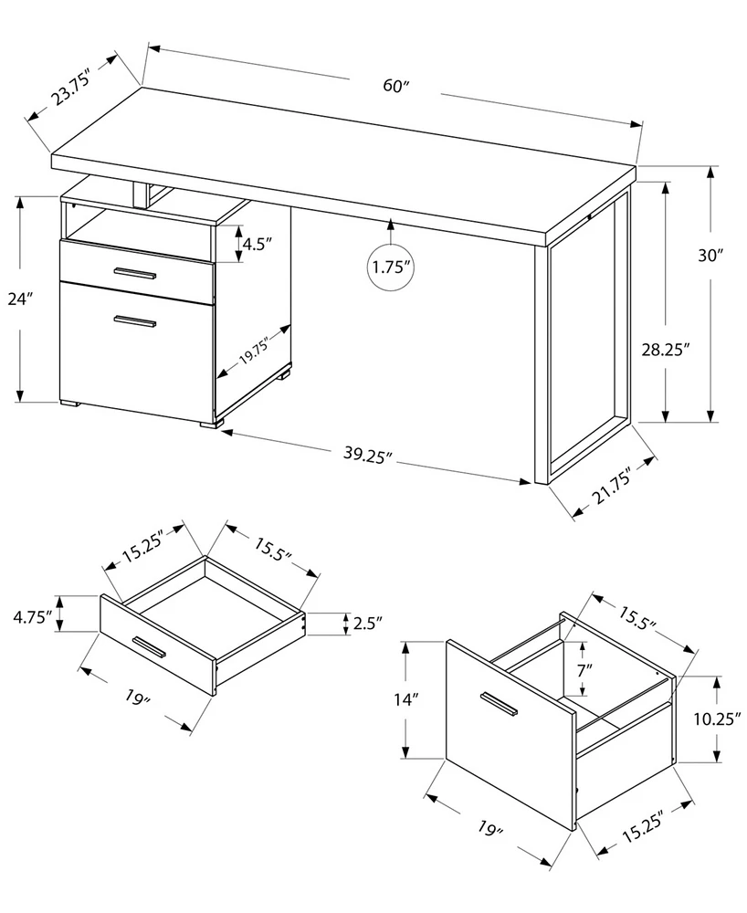 Monarch Specialties Computer Desk