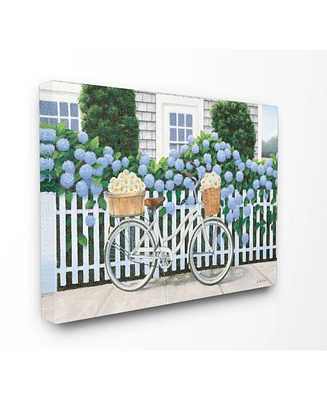 Stupell Industries Cape Cod Daisy Bike Canvas Wall Art, 16" x 20"