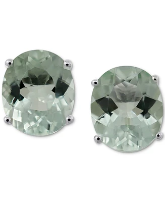 Green Quartz Stud Earrings (8 ct. t.w.) in Sterling Silver