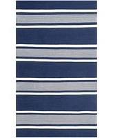Lauren Ralph Lauren Hanover Stripe LRL2461A Navy Outdoor Area Rug Collection