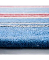 Lauren Ralph Lauren Leopold Stripe Lrl2462d Royal Blue Area Rug Collection