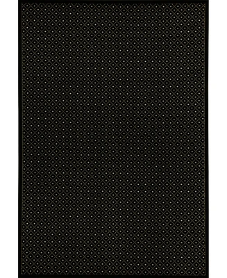 Closeout! Km Home 782/1611/Black Pesaro Black 5'5" x 7'7" Area Rug