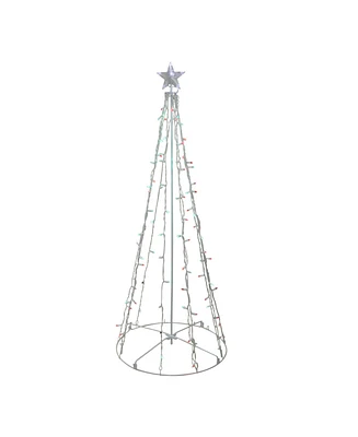 Northlight 5' Red and Green Led Lighted Twinkling Christmas Tree Outdoor Decoration