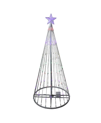 Northlight 4' Multi-Color Led Lighted Show Cone Christmas Tree Outdoor Decoration