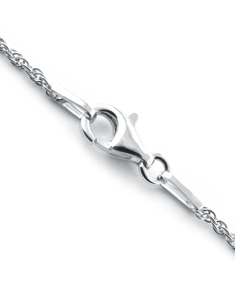 Heart Shape Dried Flower Pendant with 18" Chain in Sterling Silver