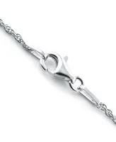 Heart Shape Dried Flower Pendant with 18" Chain in Sterling Silver