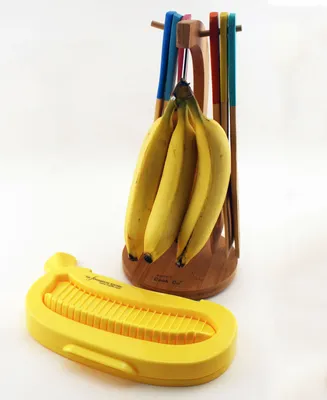 BergHOFF CooknCo Bamboo Banana Hanger & Cutter Set