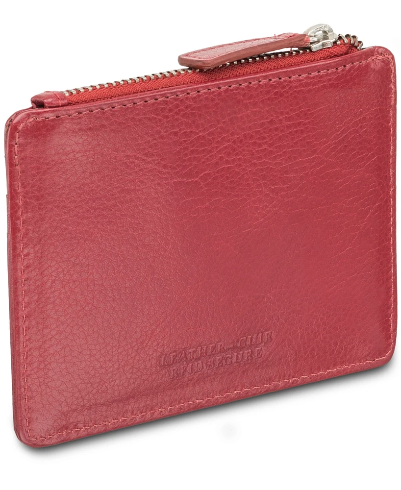 Men's Mancini Equestrian2 Collection Rfid Secure Card Case and Coin Pocket