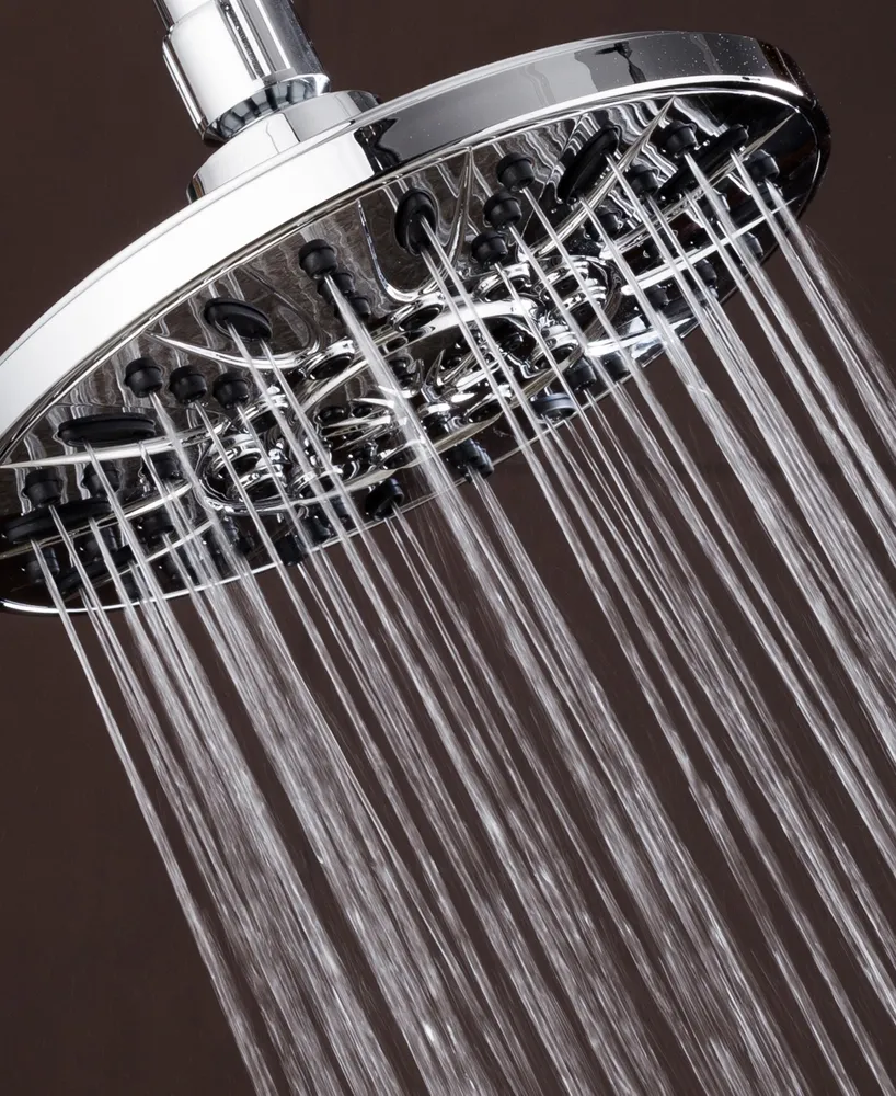AquaDance 28-inch Drill-Free Stainless Steel Slide Bar Combo Shower Head