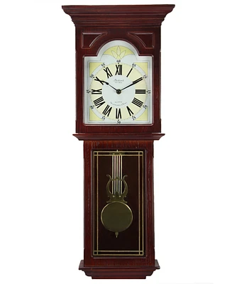 Bedford Clock Collection 23" Wall Clock with Pendulum and Chime