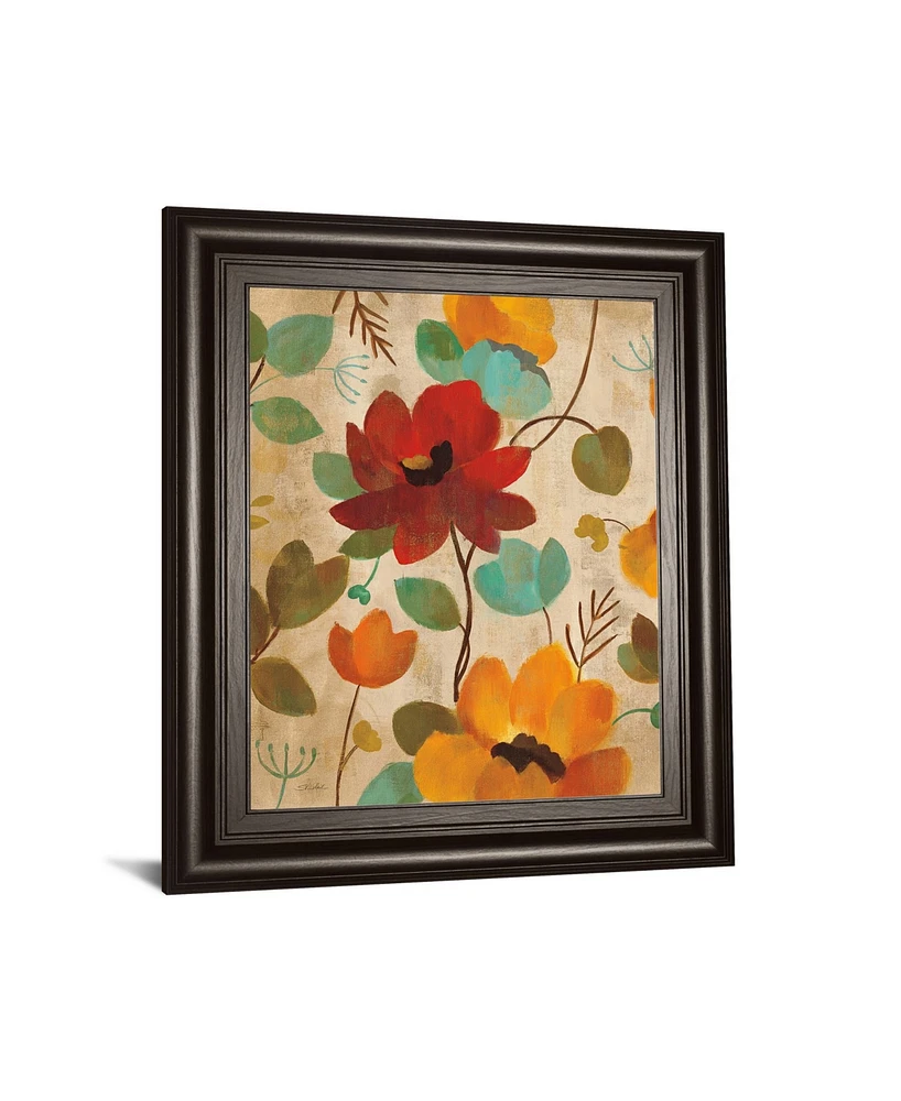 Classy Art Vibrant Embroidery Ii by Silvia Vassileva Framed Print Wall Art, 22" x 26"