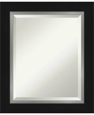 Amanti Art Eva Silver-tone Framed Bathroom Vanity Wall Mirror, 21.25" x 25.25"