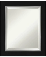 Amanti Art Eva Silver-tone Framed Bathroom Vanity Wall Mirror, 21.25" x 25.25"