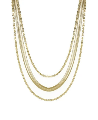 Ettika Supreme Mixed Chain Gold Layered Necklace