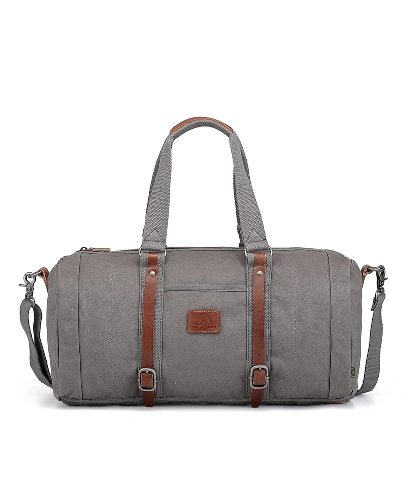 Tsd Brand Forest Canvas Weekender Bag