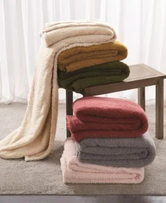 Brooklyn Loom Marshmallow Sherpa Blankets