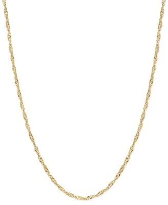 Singapore Chain Necklace 1 1 2mm In 14k Gold