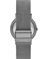 Skagen Men's Signatur Gunmetal Stainless Steel Mesh Bracelet Watch 40mm