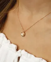 Love Knot Pearl (5 mm) Necklace Set in 14k Gold