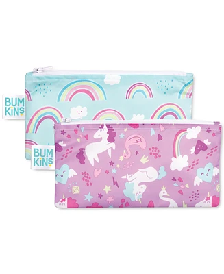 Bumkins Baby Boys Printed Travel Snack Bag Set, Pack of 2