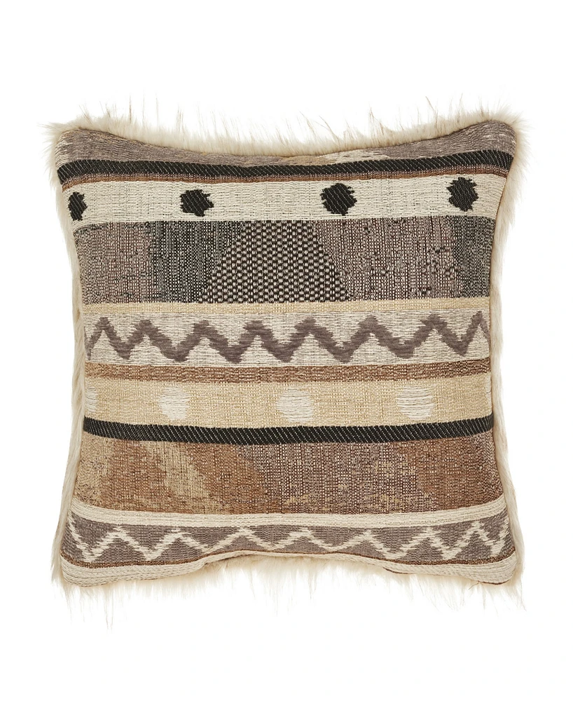 J Queen New York Timber Linen Decorative Pillow, 18" x 18"