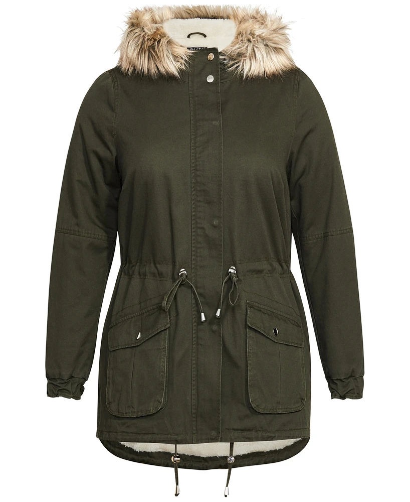 City Chic Women's Explorer Parker Jacket
