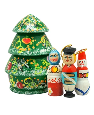 G.DeBrekht Christmas Tree 5-Piece Ornament Doll Set