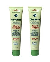 Zion Health Claybrite Toothpaste For Superior Gum Health Set of 2 Pack, 8oz