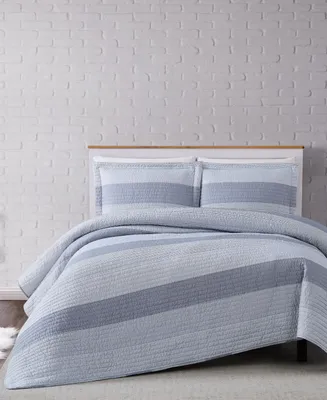 Truly Soft Multi Stripe 2-Pc. Quilt Set, Twin Xl