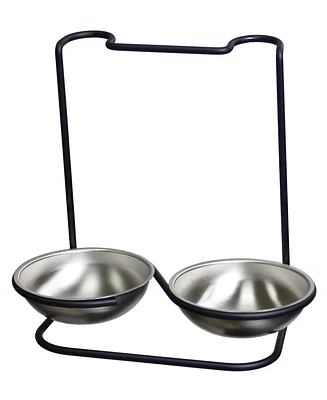 Prodyne Metalla Stainless Steel Double Spoon Rest