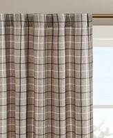 Anaheim Plaid Curtain 1 Panel for bedroom, Rob Pocket/Back Tab fit up to 1.25 inches rod Single Living Room