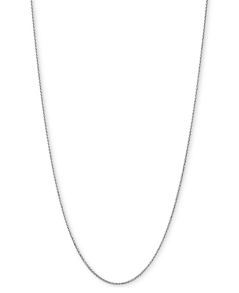 Italian Gold Wheat Link 18" Chain Necklace 14k
