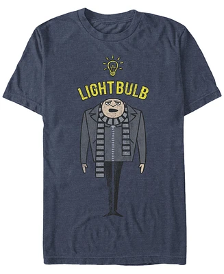 Fifth Sun Minions Men's Gru Light Bulb Short Sleeve T-Shirt
