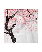 Ambesonne Floral Set of 4 Napkins, 12" x 12"